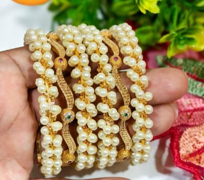 Moti bangles set 4