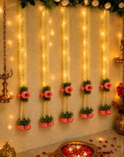 Gajra Hanging Pack of 6 Strings