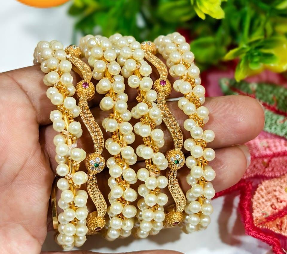 Moti bangles set 4