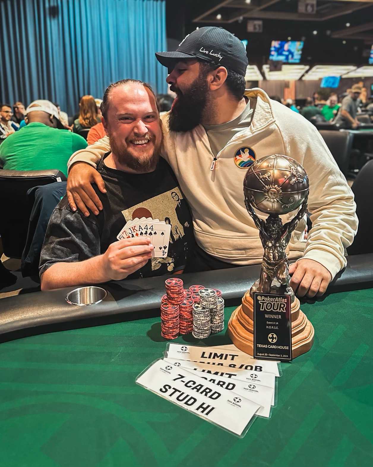 Alex Green with friend Kyle Miller