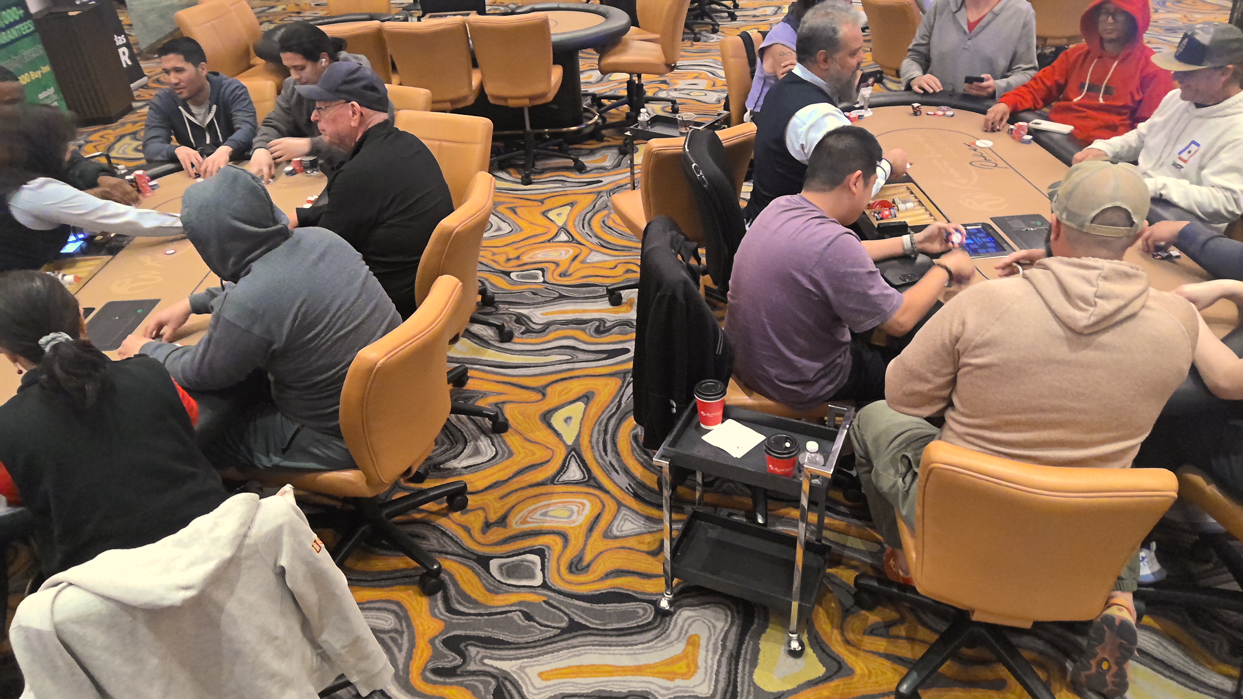 Poker players at Resorts World