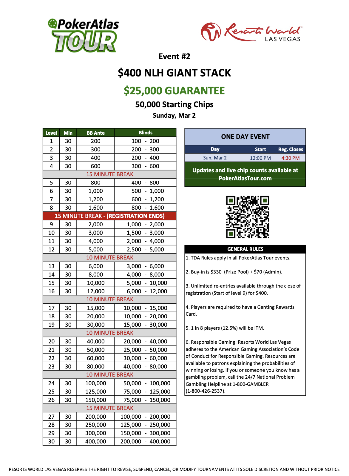 EVENT 2 NLH GIANT STACK