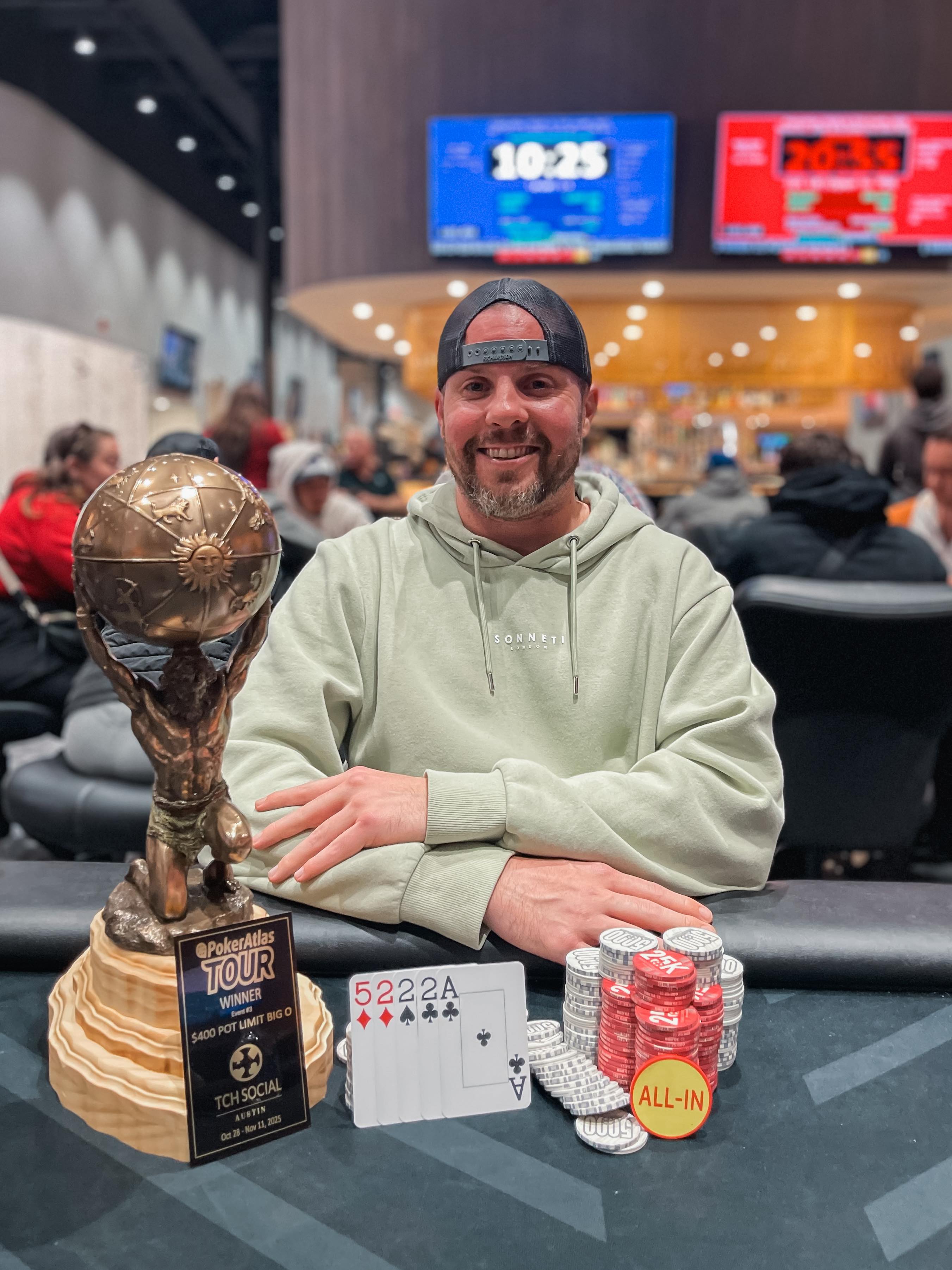 Event 3 winner Chris Csik