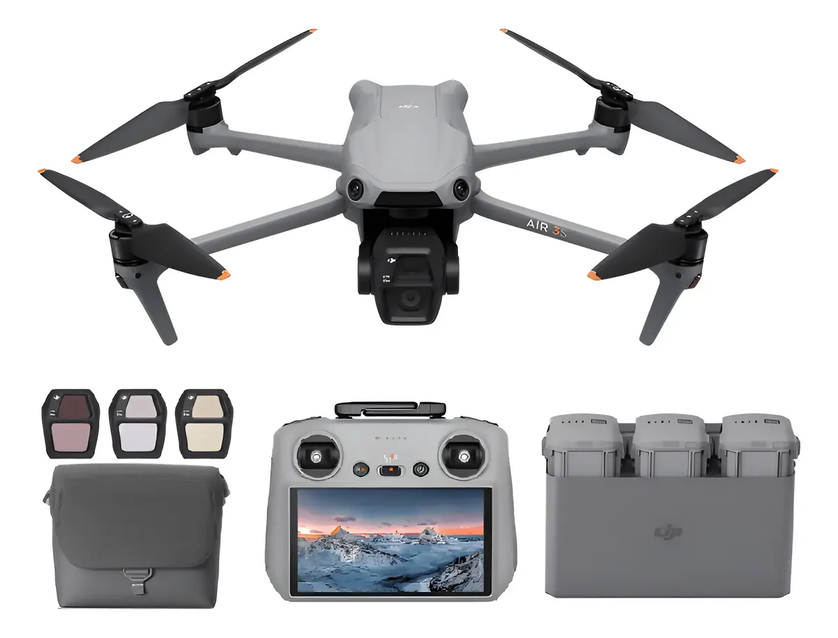 Drone DJI Air 3S Fly More Combo 4K + Controle DJI RC 2