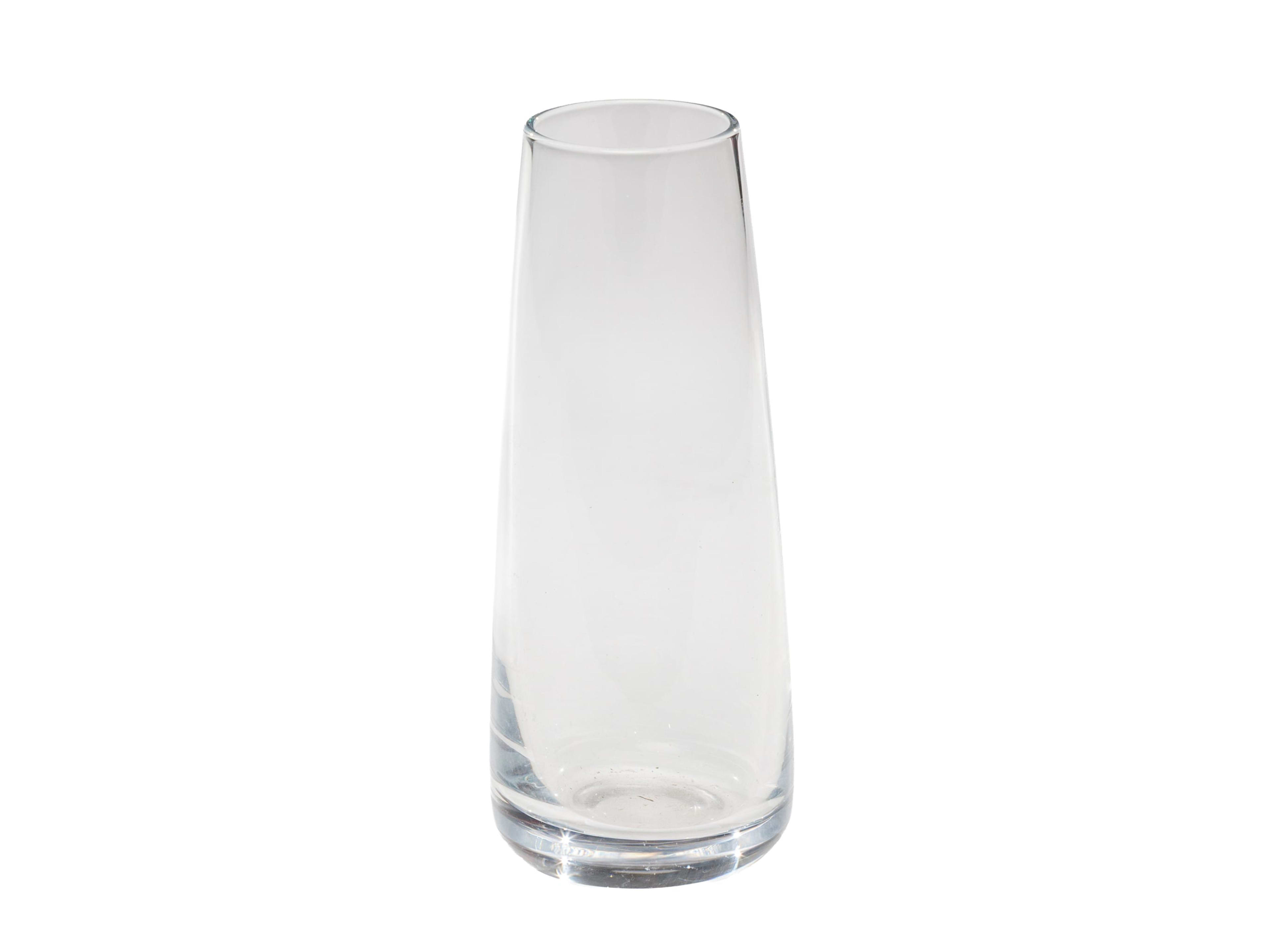 Clear Tapered Vase