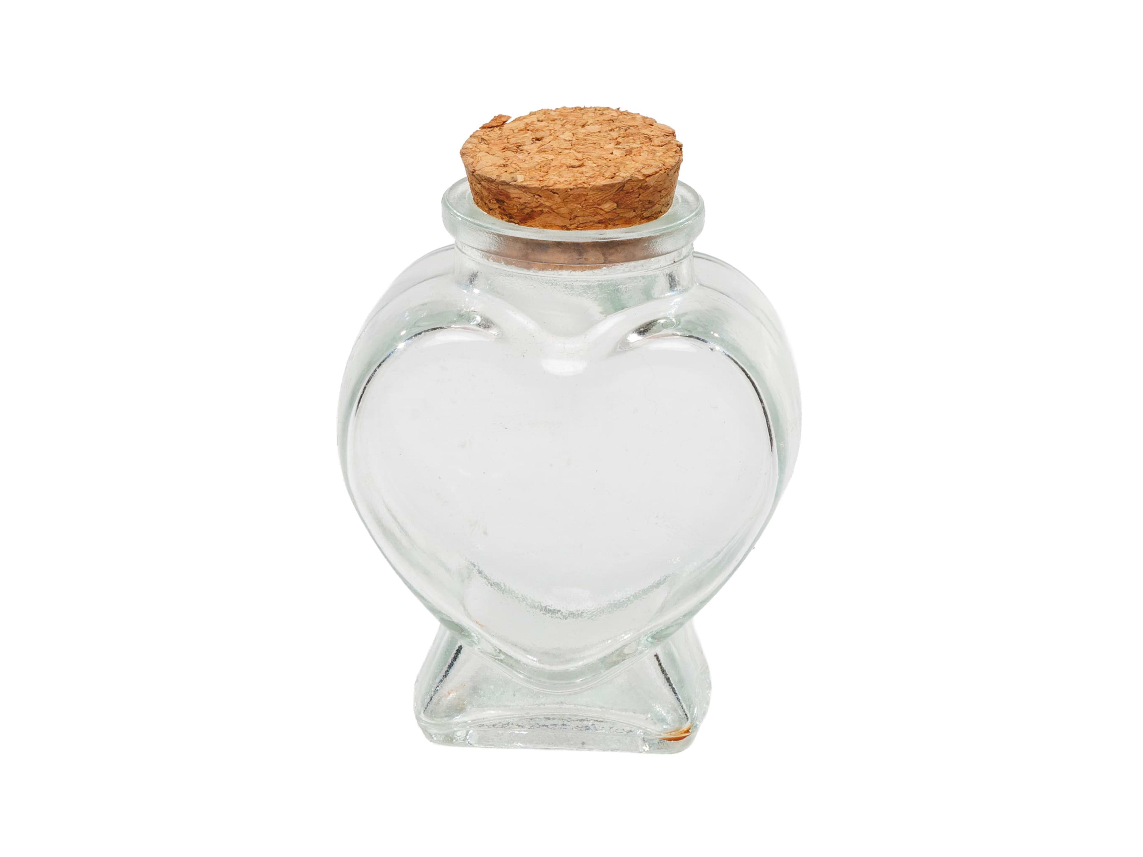 Heart-Shaped Jar with Cork