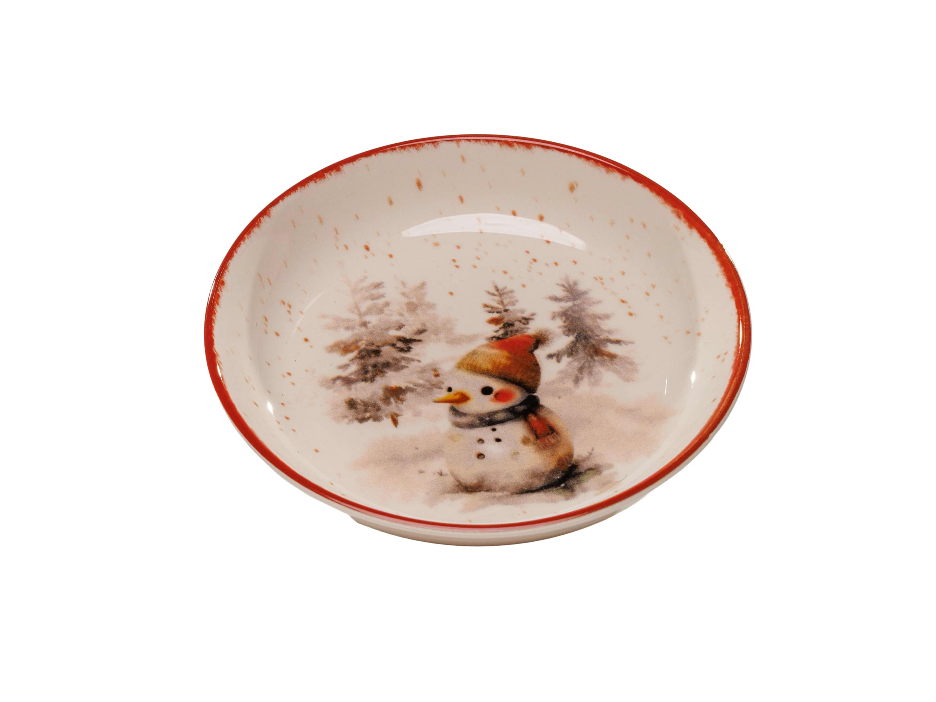 Snowman Christmas Plate
