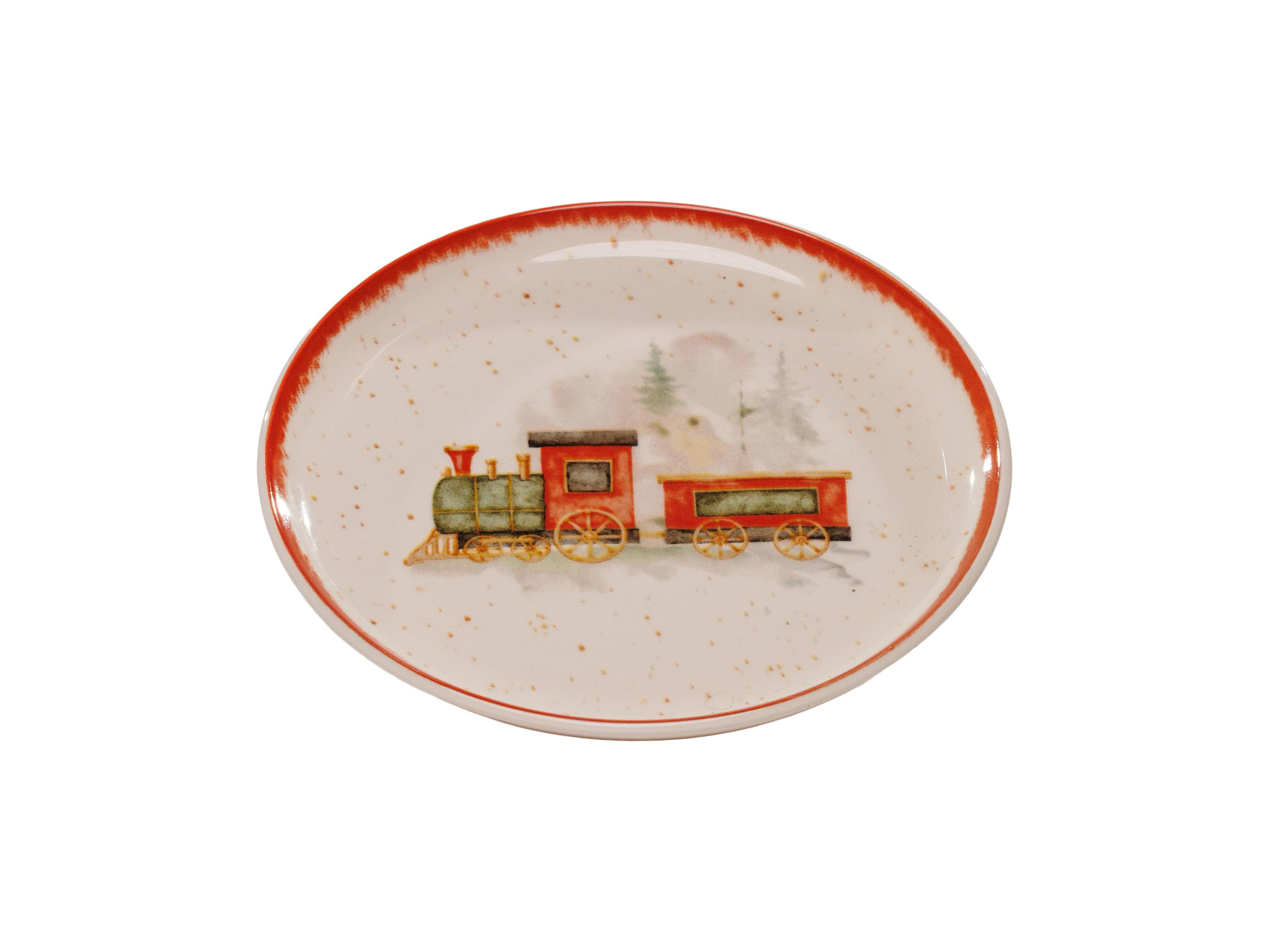 Christmas Train Plate