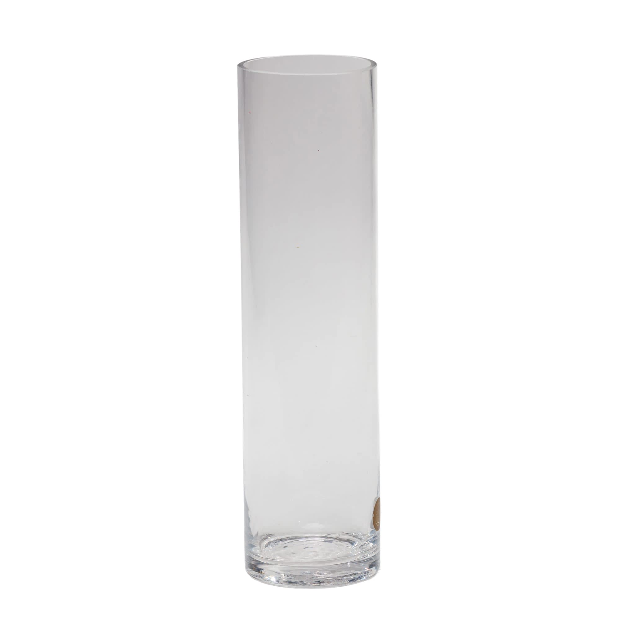 Tall Clear Cylinder Vase