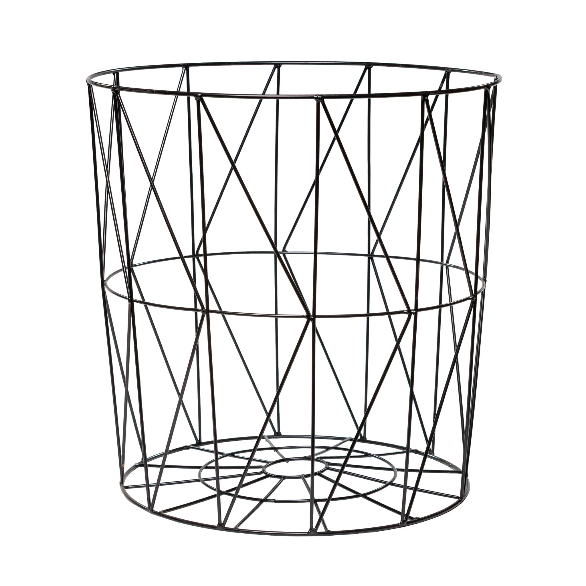 Oval Black Wire Basket