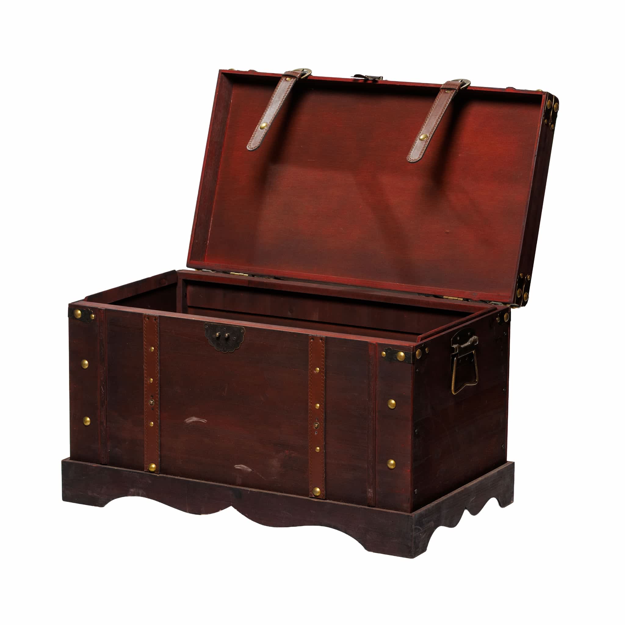 Wooden Treasure Chest (Open)