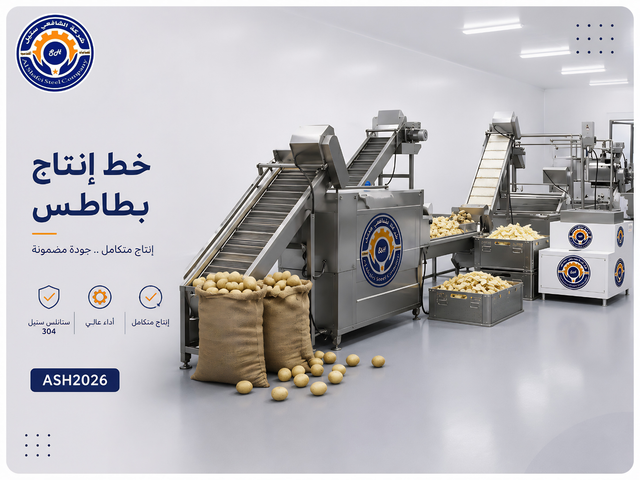 خط إنتاج بطاطس متكامل — الشافعي ستيل