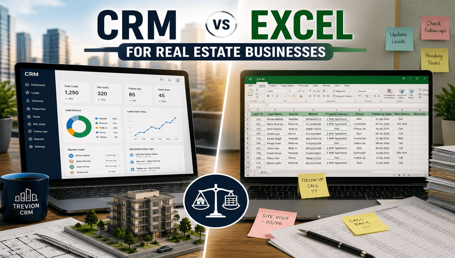 CRM vs Excel for Real Estate Businesses: Which Is Better? (2026)