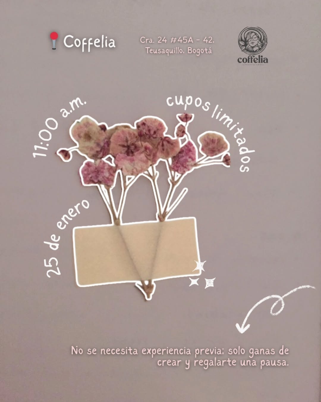 Taller creativo de escritura y flores