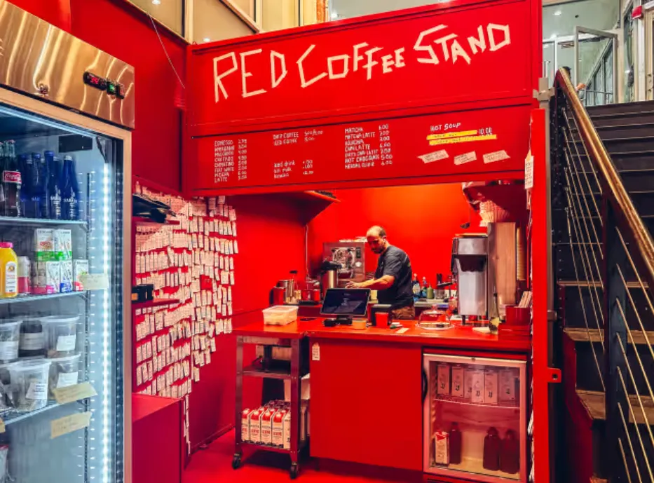 Red Coffee Stand 1
