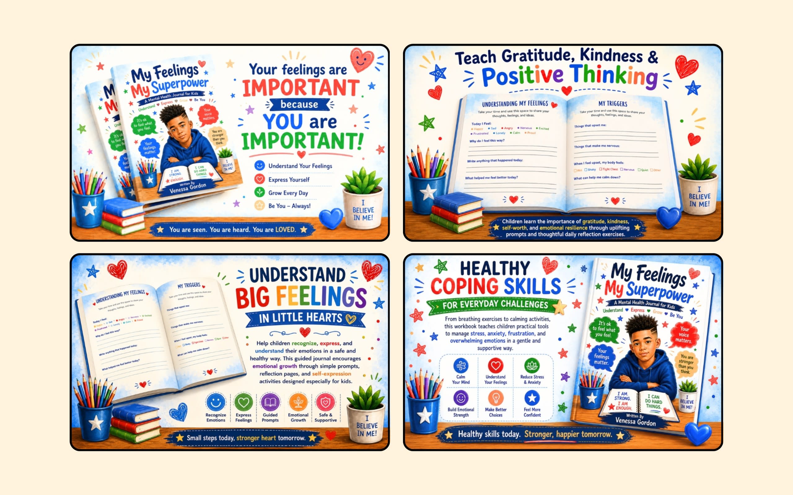 Amazon A+ Content Layout Design - Title: Attractive by Loufy Publisher