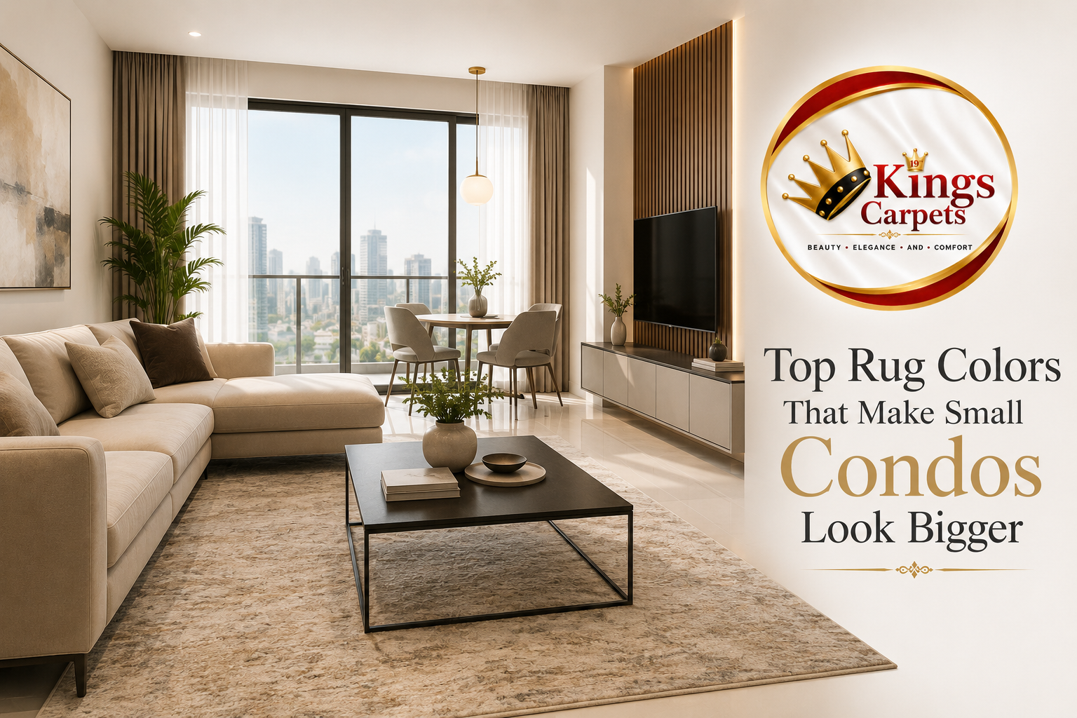 Top Rug Colors That Make Small Condos Look Bigger