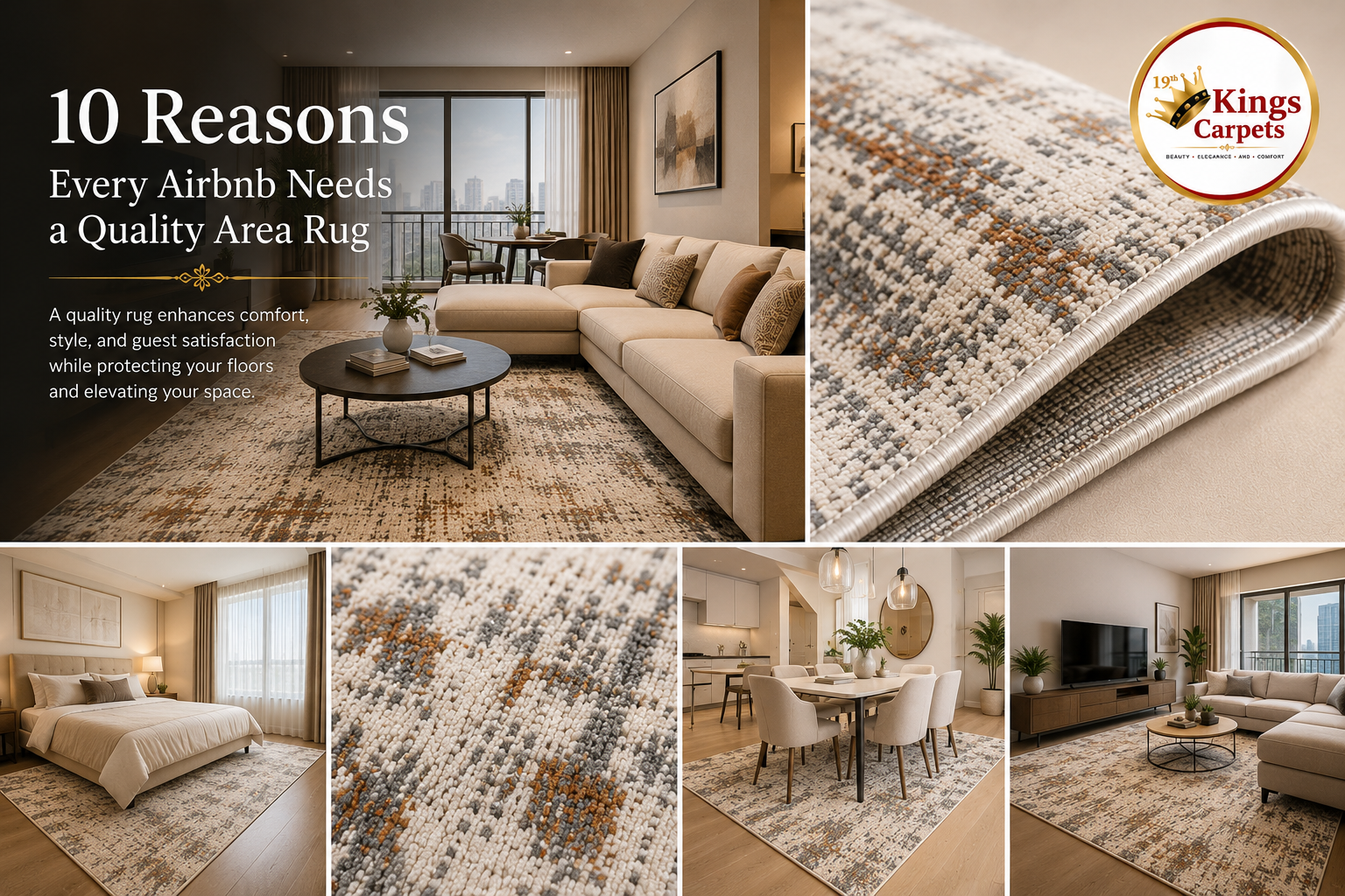 10 Reasons Every Airbnb Needs a Quality Area Rug