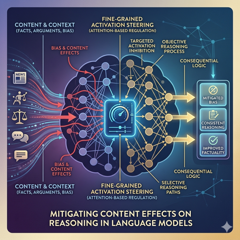 Mitigating Content Effects on Reasoning in LLMs Through Fine-Grained Activation Steering