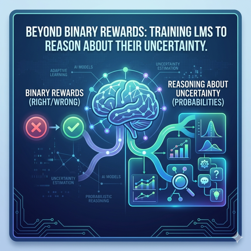 BEYOND BINARY REWARDS: TRAINING LMS TO REASON ABOUT THEIR UNCERTAINTY