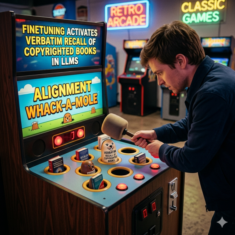 Alignment Whack-a-Mole : Finetuning Activates Verbatim Recall of Copyrighted Books in Large Language Models