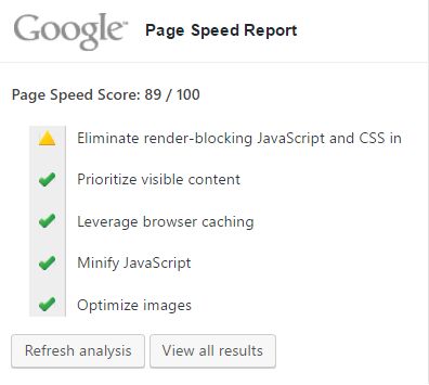 Google-Page-Speed-WordPress-Dashboard