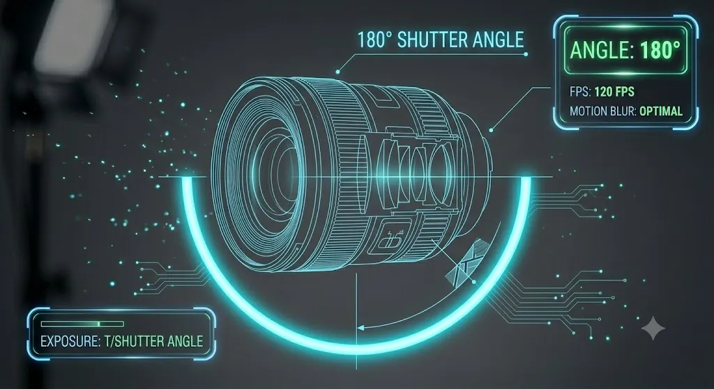 The 180-degree shutter rule: shutter speed should be double the frame rate