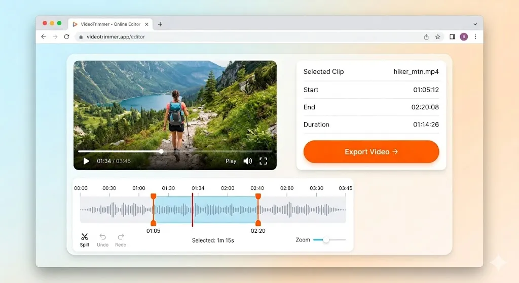 The Trim Monitor in Premiere Pro showing outgoing and incoming frames