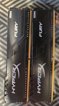 2x8 Gb Memoria Ram Ddr4 2666hz Hyper Fury 1