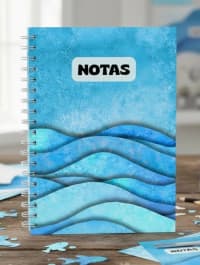 Hojas Rayadas Diseños de Paisajes - Anotador - Pdf 1