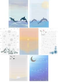 Hojas Rayadas Diseños de Paisajes - Anotador - Pdf 3