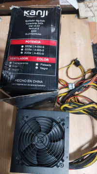 Fuente Gamer 800wtts Kanji Samurai Color Negro ¡nueva! 2