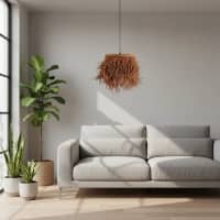 Lampara Colgante Hilo Kraft Diseño Boho 2