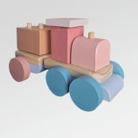 Tren de Madera- Mini Trochita -9 X 12 Cm- 2