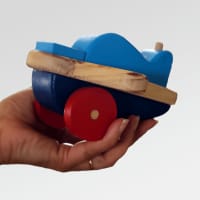 Mini Avión de Madera - 16 X 15 Cm- Juguetes de Madera 1