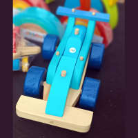 Auto de Madera- Colapinto-formula 1 -29 X 15 Cm 3