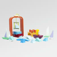 Bloques de Madera - Vida Marina -29 X 19 Cm- 3