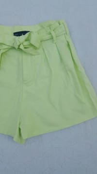 Short de Lino Color Lima. Talle 40 2