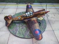 Curtiss P40 Kittyhawk Construido en Papel 2