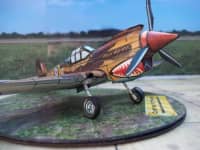 Curtiss P40 Kittyhawk Construido en Papel 4
