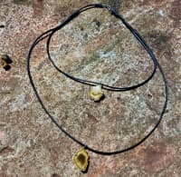 Collar Doble Agata Cordon Bijou 2mm Negro 1