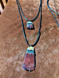 Collar Agata X2 u. Doble Cordon Bijou 2mm Negro 2