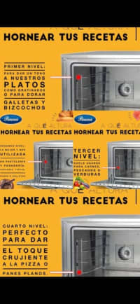 Horno Convector Eléctrico Pauna Beta 21 2