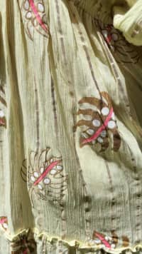 Vestido Boho Corto Amarillo y Dorado 4