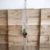 Portamacetas en Macramé con Tapiz 2