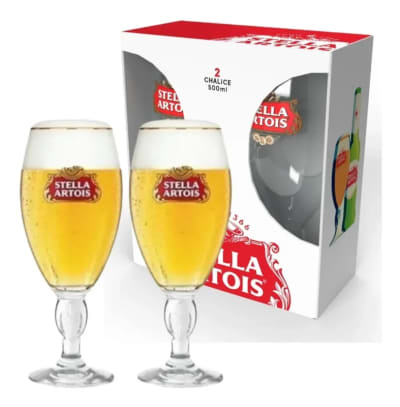 Pack X 2 Copas Stella Artois 300 ML Borde Dorado 2