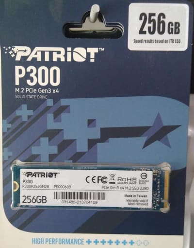 Disco M.2 256gb 2280 Pcie Gen3 X4 Ssd Patriot P300 2