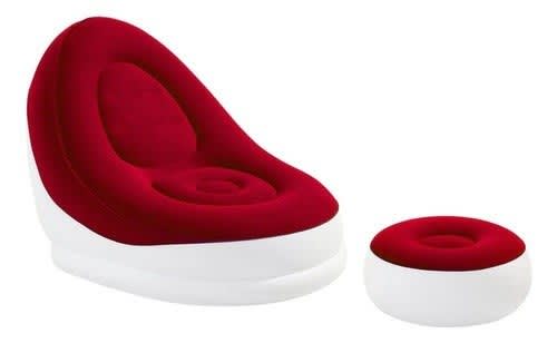 Sofá Sillón Inflable Con Reposapiés Ultra Cómodo
