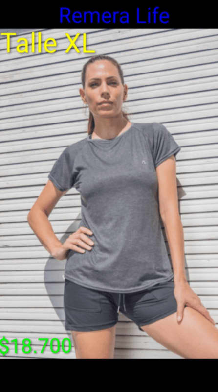 Remera Deportiva Life De Algodón, Liviana Y Cómoda