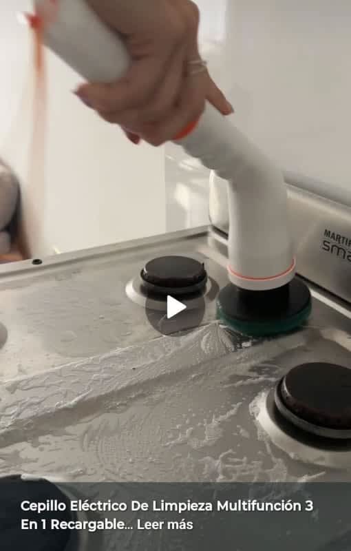 Cepillo Eléctrico de Limpieza Multifunción 3 en 1 Recar
